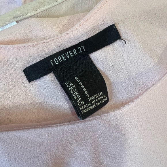 Forever 21 Light Pink Layered Blouse - Picture 4 of 5